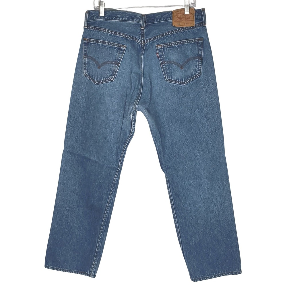 Levi's 501 Original Fit Jeans Mens 36x30 (34x28) Blue Vintage 95 USA Button Fly